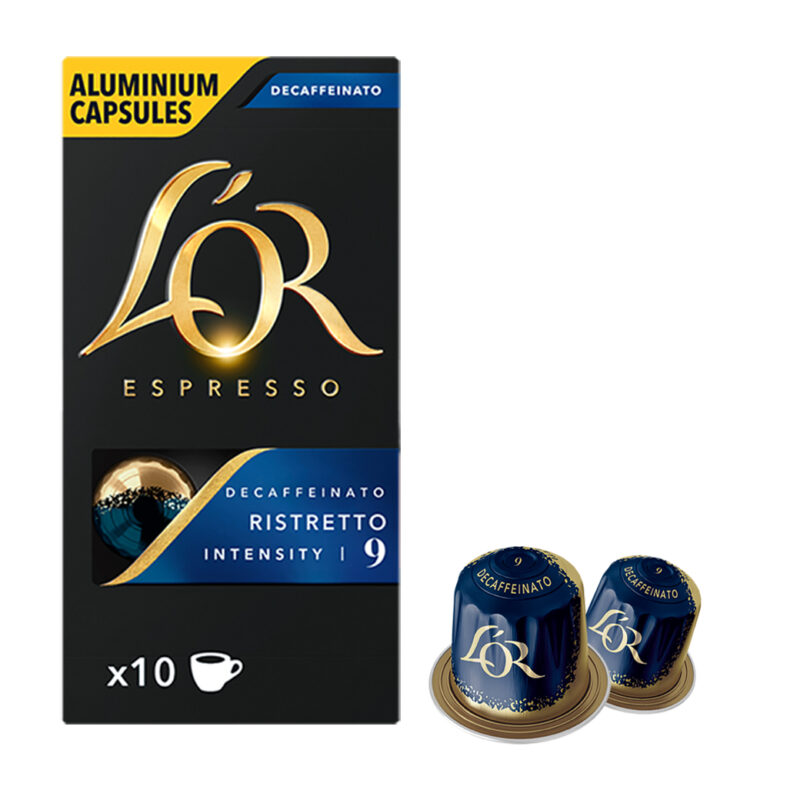Espresso LOR Ristretto Decaffeine συμβατές με Μηχανή Nespresso 10τεμ