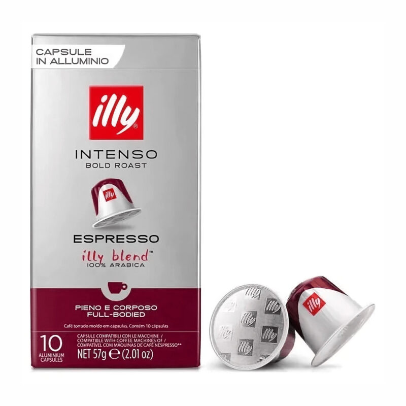 Espresso illy Intenso συμβατές με Μηχανή Nespresso 10τεμ