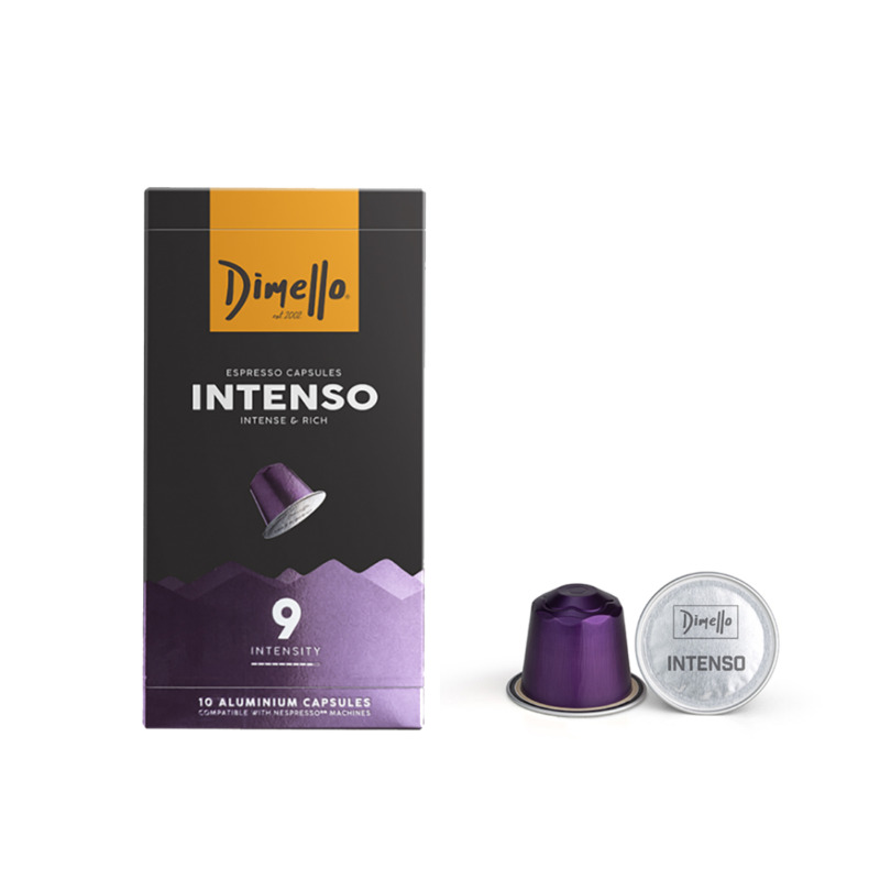 Νέες Κάψουλες Dimello Intenso συμβατές με Μηχανή Nespresso – 10τεμ.