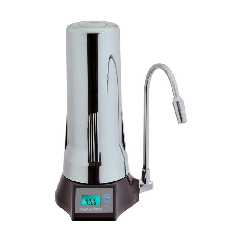 Digipure 9000S Χρωμές Συσκευή Φίλτρου Νερού Άνω Πάγκου Μονό με Βρυσάκι και Ανταλλακτικό Φίλτρο 5μm