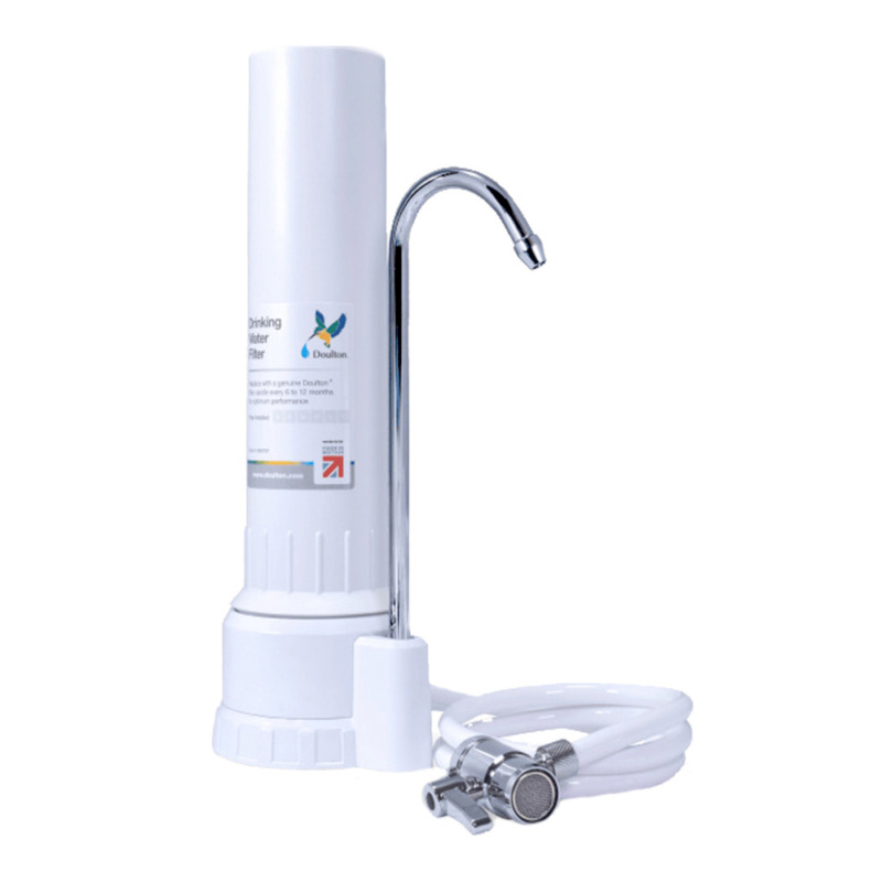 Doulton D CP 101 με φίλτρο Biotech Ultra Λευκή Μονή Συσκευή Φίλτρου Νερού Άνω Πάγκου με Βρυσάκι 1