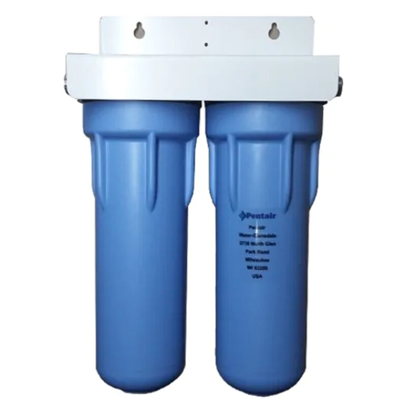 PENTAIR 3GSL DUO Πλαστική Διπλή Συσκευή Φίλτρου Νερού Κάτω Πάγκου 1 2 inch