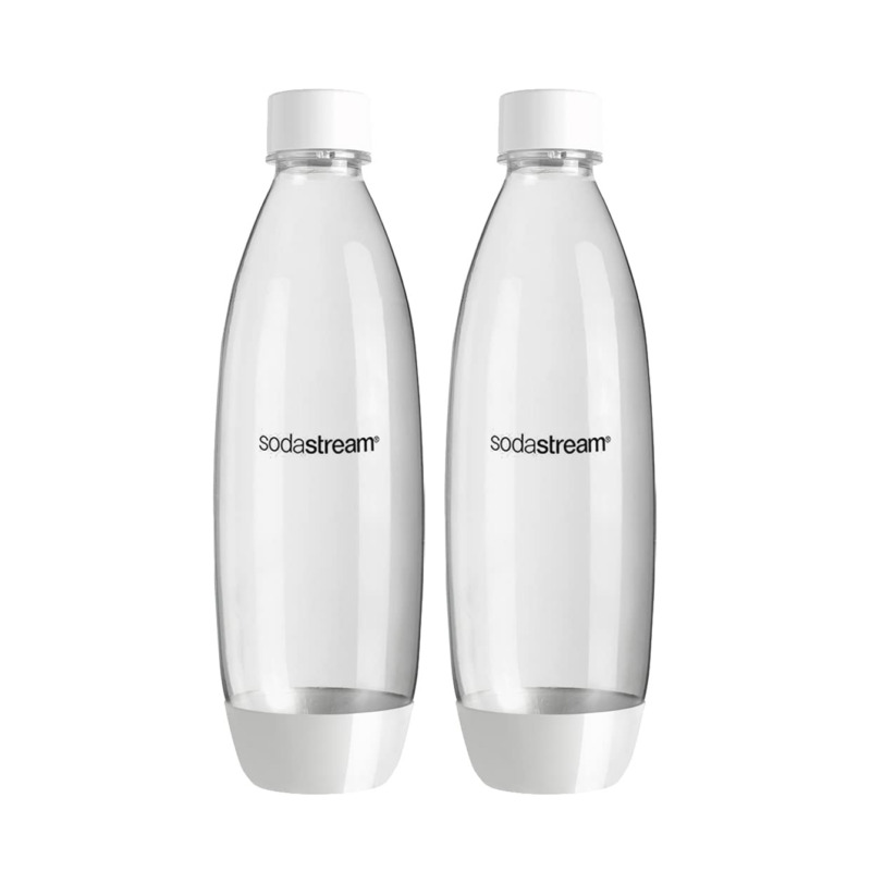 Sodastream 2 Δοχεία Classic Slim Λευκά 1 λίτρο Πλαστικά