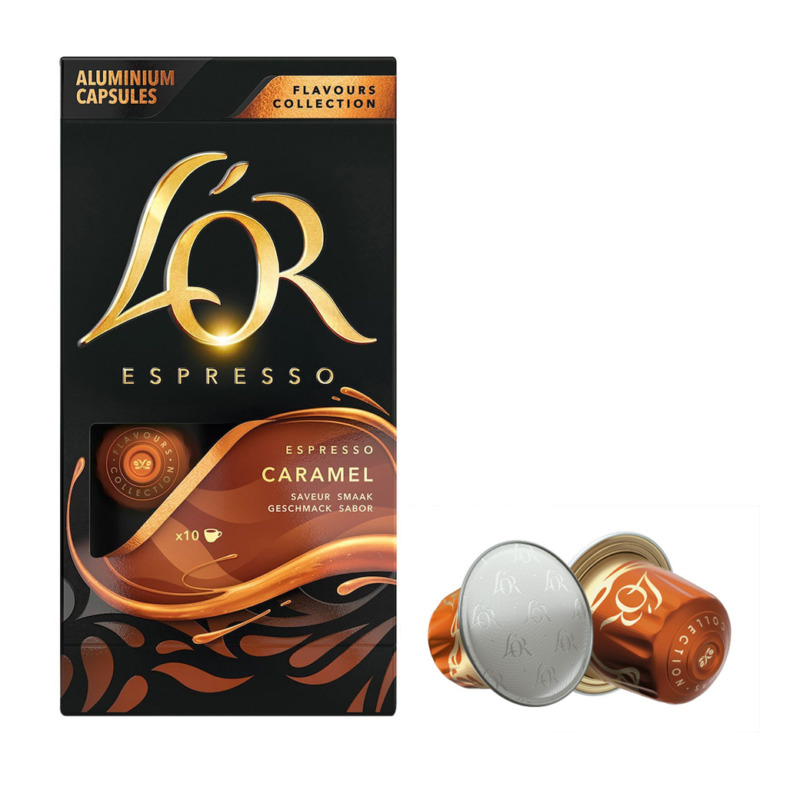 Κάψουλες Espresso LOR CARAMEL Καραμέλα συμβατές με μηχανή Nespresso - 10 κάψουλες