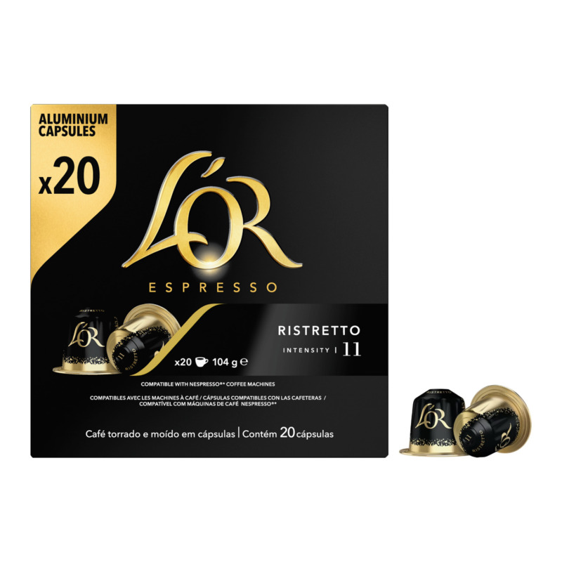 Κάψουλες Espresso LOR Ristretto συμβατές με Μηχανή Nespresso 20τεμ