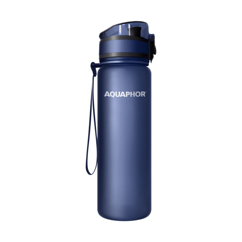 Aquaphor City - Μπλε Σκούρο Παγούρι με φίλτρο νερού 500ml με ανταλλακτικό
