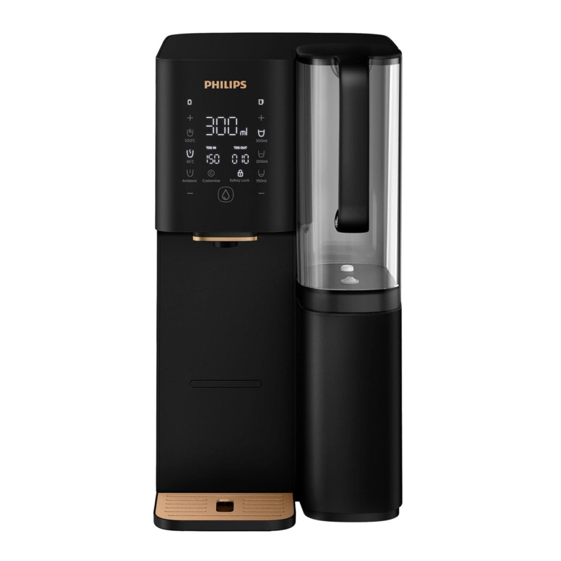 Φορητή κανάτα Φίλιπς ADD6920BK Διανομέας Νερού Άμεσης Θέρμανσης - Μαύρο, Ψηφιακή Ένδειξη, AquaShield, Μεμβράνες Κοίλων Ινών