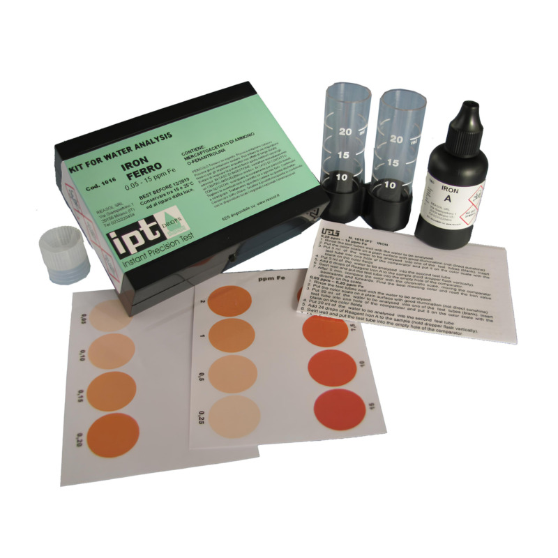 Τεστ Ανίχνευσης Σιδήρου Νερού - Iron Test Kit