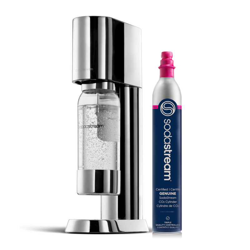 Συσκευή παρασκευής ανθρακούχου νερού SodaStream Enso Inox, premium design Naoto Fukasawa, κομψό, μινιμαλιστικό, υψηλή ποιότητα.
