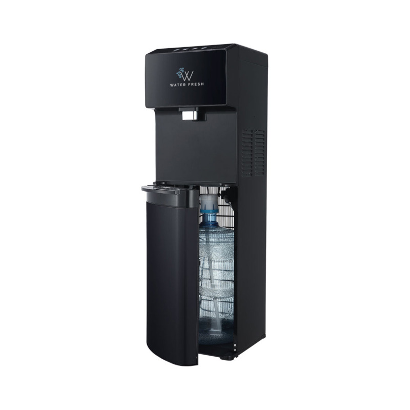 Ανέπαφος Ψύκτης Νερού Φιάλης Μαύρο YL1844BTL - Μοντέρνος ψύκτης νερού κάτω φόρτωσης, ζεστό-κρύο-θερμοκρασία δωματίου, ανοξείδωτες δεξαμενές.