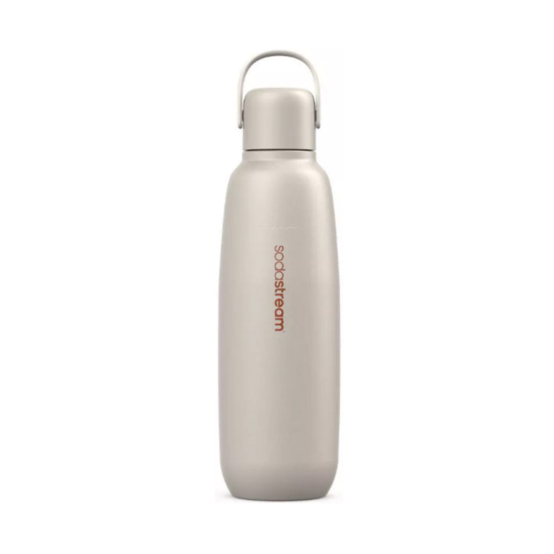 Ανοξείδωτο Θερμός Μπουκάλι SodaStream FIZZ & GO 900ml - Λευκό, διπλού τοιχώματος, 12 ώρες διατηρεί το ρόφημα δροσερό.