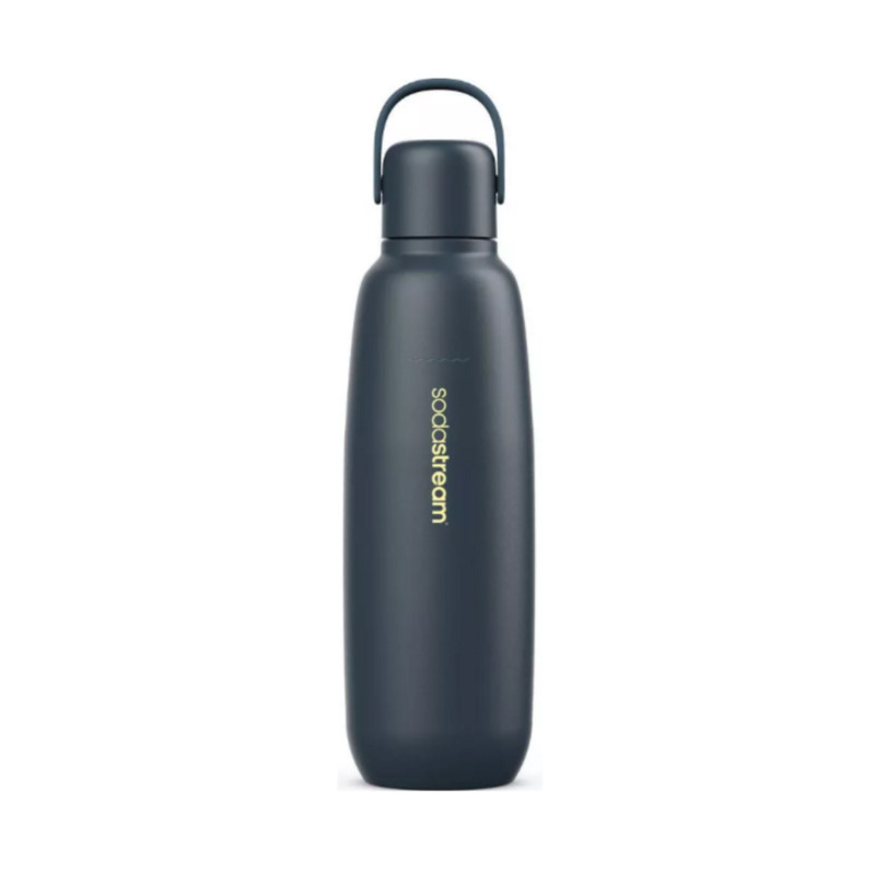 Μπουκάλι Ανοξείδωτο SodaStream FIZZ & GO 900ml - Storm, διπλού τοιχώματος, 12 ώρες διατηρεί δροσερό το ρόφημα. Ιδανικό για καθημερινή χρήση.