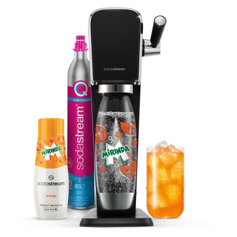 Συσκευή Sodastream Art Black Limited Edition για ανθρακούχο νερό, μαύρο χρώμα, χωρίς ρεύμα. Ιδανική για φρέσκο ανθρακούχο νερό σε δευτερόλεπτα.