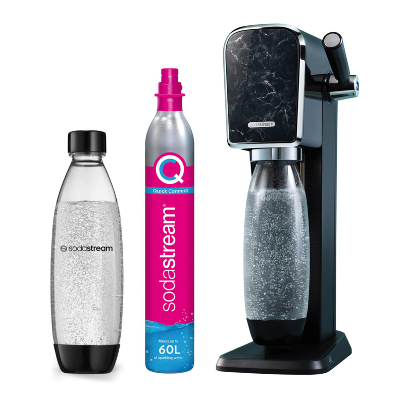 Συσκευή Sodastream Art Marble για ανθρακούχο νερό - Μετατροπή νερού σε ανθρακούχο γρήγορα, χωρίς ρεύμα.