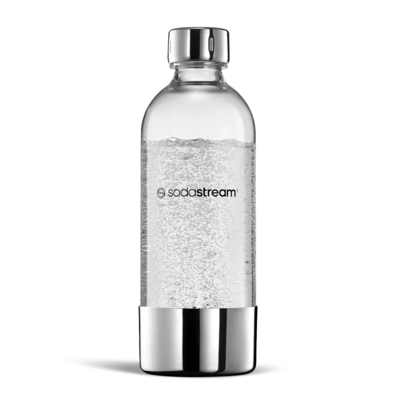 Μπουκάλι Sodastream Enso Metal 1lt, BPA free, ανοξείδωτη βάση, καπάκι, για ανθρακούχο νερό.