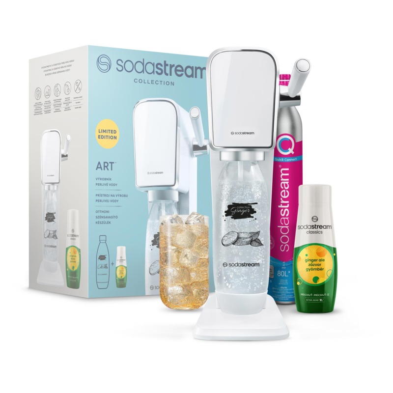 Sodastream Art Ginger Ale ΣυσκευήΠαρασκευής Ανθρακούχου Νερού με Γεύση
